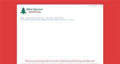 Desktop Screenshot of bluespruceassistedliving.com